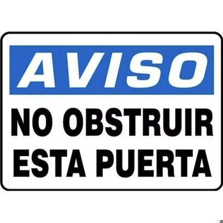 Accuform OSHA NOTICE SAFETY SIGN DO NOT SHMABR827XV SHMABR827XV